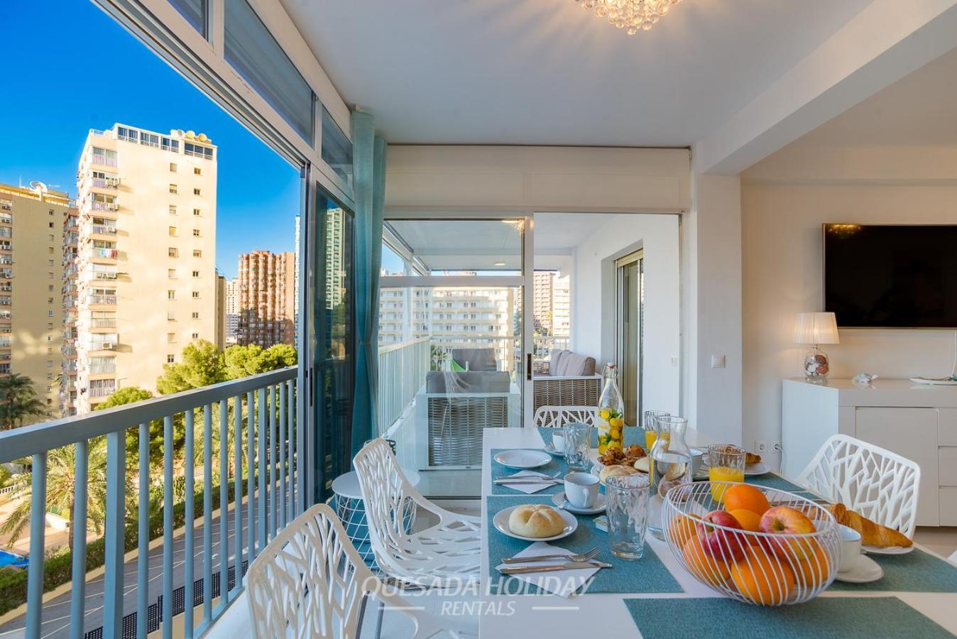 La Perla Benidorm Apartment Seaview & Pool Levante Beach Extérieur photo